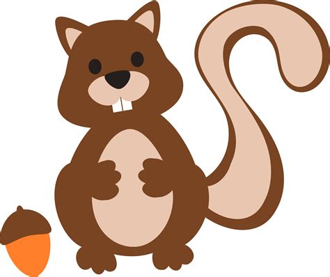 Clipart squirrel acorn silhouette, Clipart squirrel acorn silhouette ...