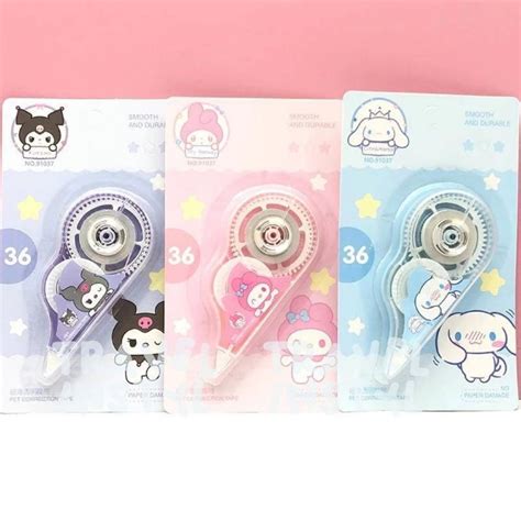 Correction TAPE/Typex Paper/TIP-EX ROLL/Type X Cute/ TIP X Sanrio/Stipo Paper Cinnamoroll ...