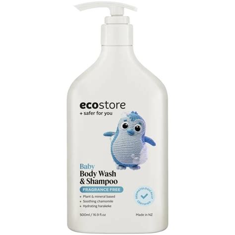 Buy Ecostore Baby Bodywash & Shampoo Fragrance Free 500ml Online at ...