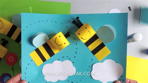 Bee craft for kids - YouTube