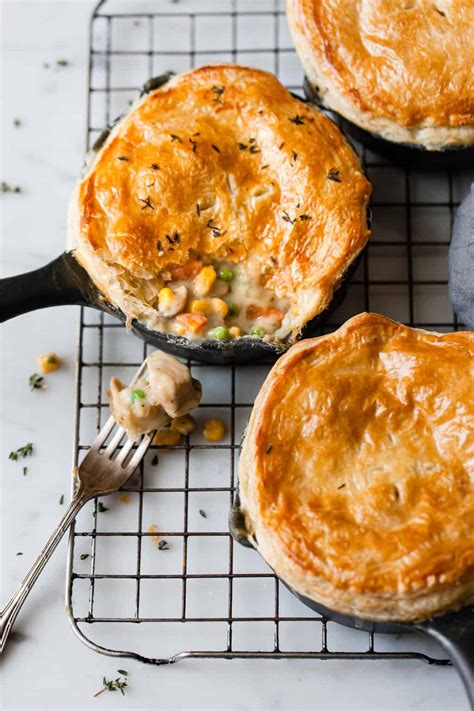 Creamy Golden Chicken and Mushroom Pie Recipe - Savvy Bites