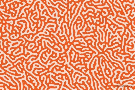 " Squiggle Lines Orange and Cream Pattern" by patternsoup | Redbubble in 2021 | Squiggle lines ...