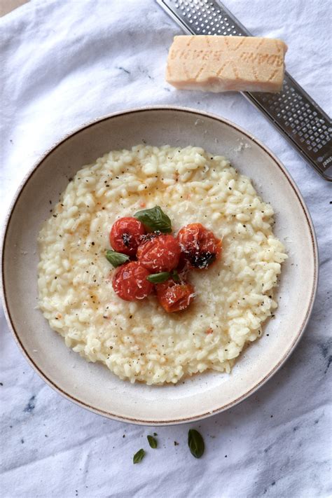 Parmesan Risotto with Oven-Baked Tomato – Creamy & Simple | Annalena's ...