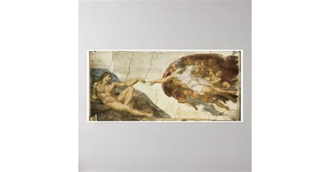 Creation of Adam, 1510, Michelangelo Poster | Zazzle.com.au