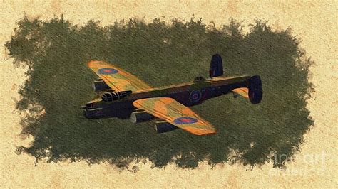 Lancaster Bomber - World War Two Painting by Esoterica Art Agency - Fine Art America