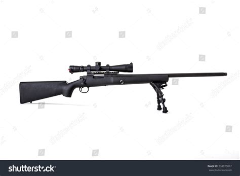 Sniper Rifle On Bipod Isolated On Stock Photo 234875017 | Shutterstock