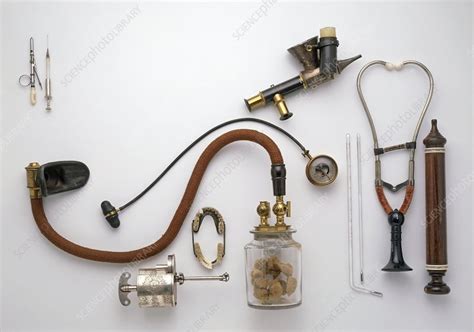 19th century medical inventions - Stock Image - C019/8341 - Science Photo Library