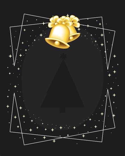 Campanas de navidad doradas | Vector Premium