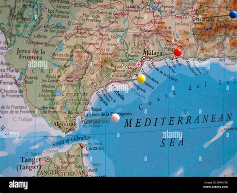 Mediterranean map spain hi-res stock photography and images - Alamy