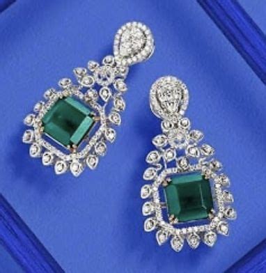 Diamond Earrings, Jewelry Earrings, Drop Earrings, Emerald Jewelry, Ear Rings, Pretty Jewellery ...