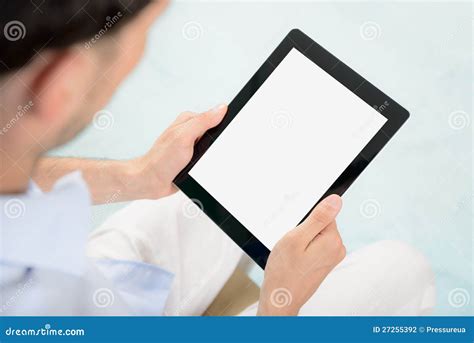 Man Holding Apple IPad In Hands Stock Photography - Image: 27255392