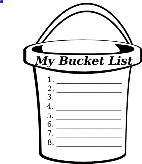 Bucket List Clip Art at Clker.com - vector clip art online, royalty ...