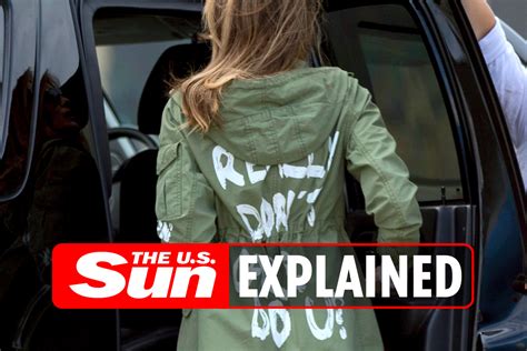 What did Melania Trump's jacket say? | The US Sun