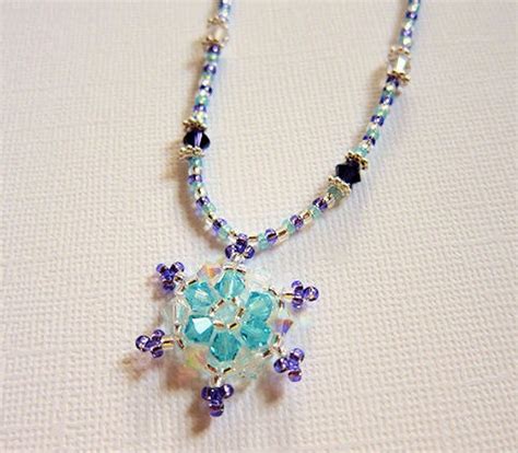 Disney Frozen Elsa Inspired Snowflake Beaded Crystal Necklace