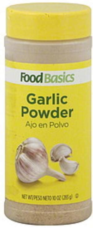 Food Basics Garlic Powder - 10 oz, Nutrition Information | Innit