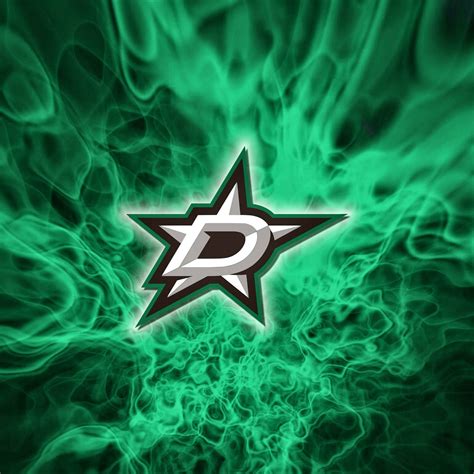 Download Dallas Stars Green Flame Logo Wallpaper | Wallpapers.com