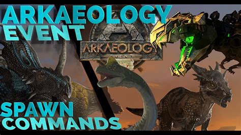 All ARKaeology Event - Spawn commands | TEK REX & 4 NEW SKINS | PC ...