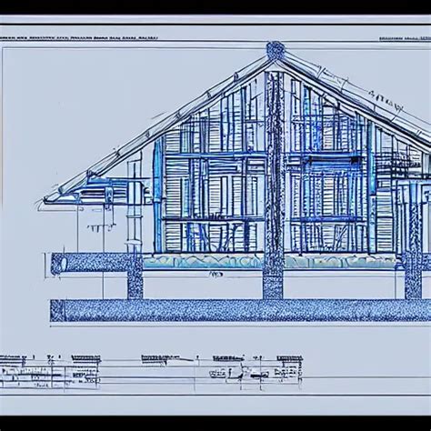 noah's ark blueprints, white on blue, line drawing, 4 | Stable Diffusion