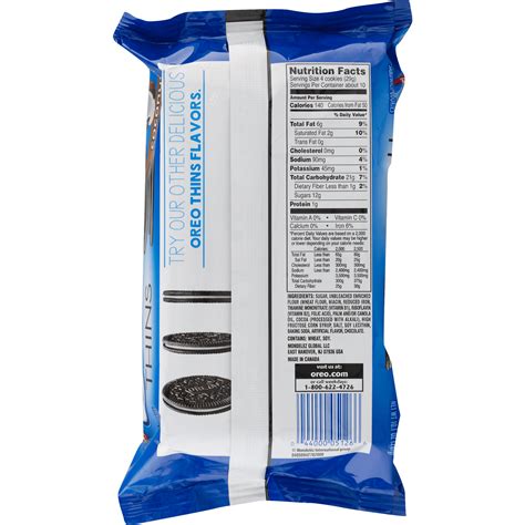 Oreo Thins Nutrition Label | Besto Blog