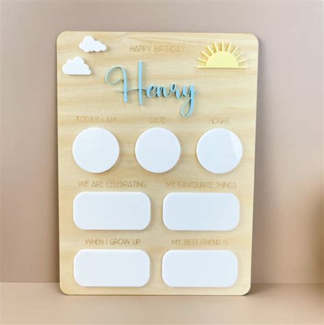 Personalised Name Birthday Board - Fill in each year Sun - Luma Light – Peppa Penny