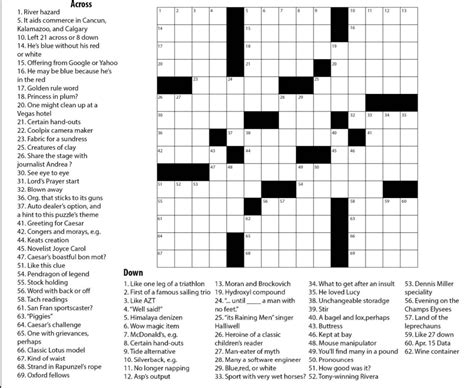 Printable Boatload Crossword Puzzles - Printable JD