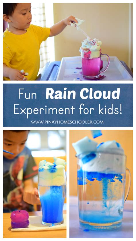 Fun Rain Cloud Experiment for Kids | Cloud experiments, Science ...