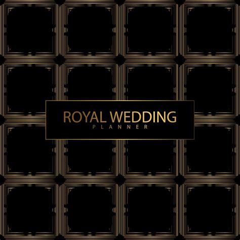 Royal Wedding Planner Cover 1215101 Vector Art at Vecteezy