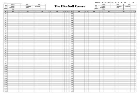 The Elks Golf Course - Tee Time Books