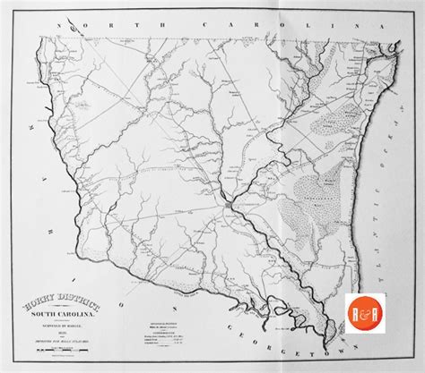 Mills Map of Horry County - Ca. 1825 - Horry County