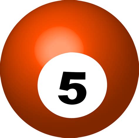 Free vector graphic: Pool Ball, Number 5, Sphere, Ball - Free Image on ...
