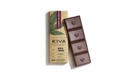 KIVA Blackberry Dark Chocolate Bar Edible (2018 Review) | Nugg