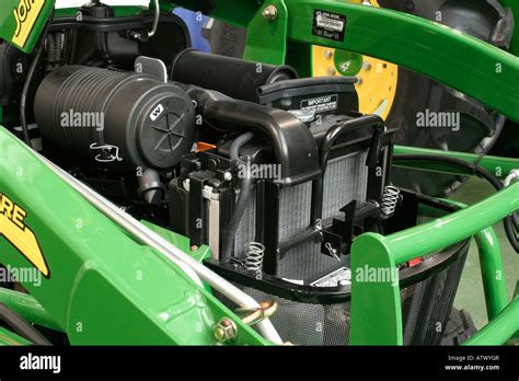 Farm tractor engine Stock Photo - Alamy