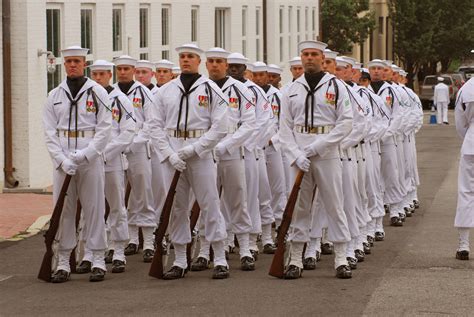 US Navy 091002-N-3442D-001 Members of the U.S. Navy Ceremonial Guard ...