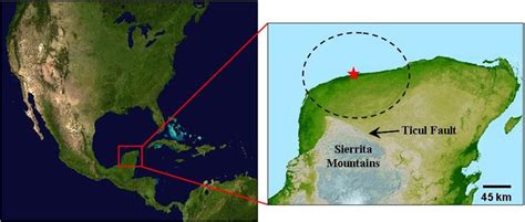 Chicxulub Crater Satellite Image