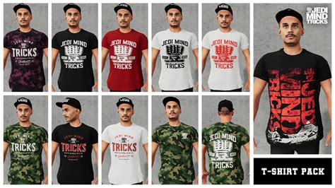 Skater XL: Jedi Mind Tricks T-Shirt Pack v 1.0 Gear, Real Brand, Short Sleeve T-Shirt Mod für ...