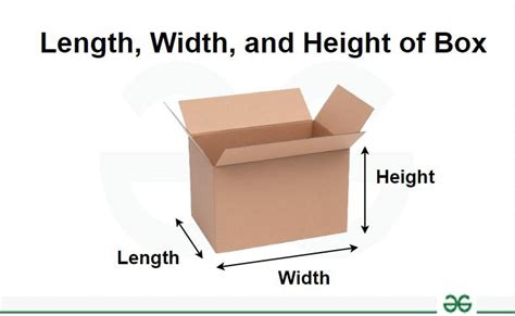 Length, Width, and Height: Formula and Examples - GeeksforGeeks