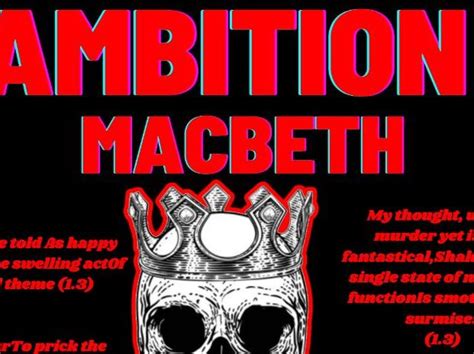 Macbeth Ambition Quotes | Teaching Resources