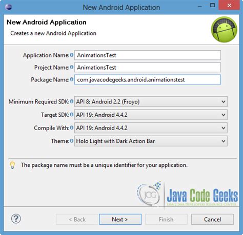 Android Animation Example - Java Code Geeks