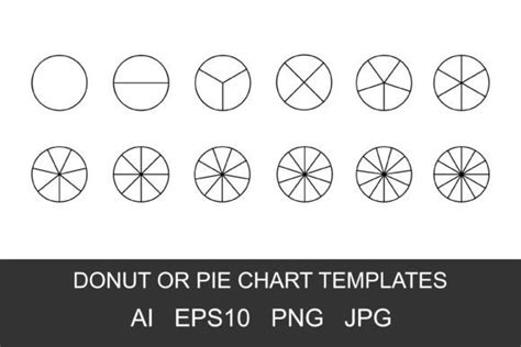 Donut or Pie Chart Templates Graphic by VikkiShop · Creative Fabrica