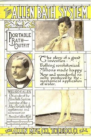 THE ALLEN BATH SYSTEM. PORTABLE BATH OUTFIT. THE STORY OF A GREAT INVENTION . BATHING ...