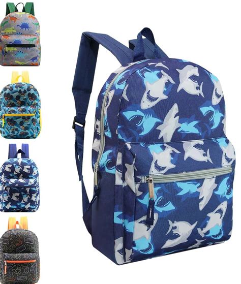 "24-pack 15"" School Backpacks for Kids - Bulk Bookbags for Elementary ...