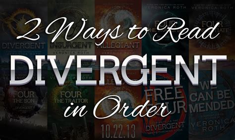 Divergent Series Order [2 Ways to Read Veronica Roth's Books]