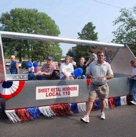 Labor day parade floats