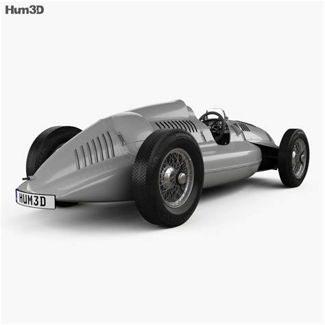 Auto Union Type D 1938 3D model - Download Sports car on 3DModels.org