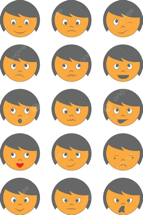 Emoticons Smiley Face Emotions Vector, Smiley, Face, Emotions PNG and Vector with Transparent ...