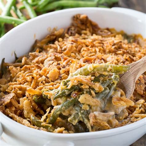 Cheesy Green Bean Casserole - Spicy Southern Kitchen