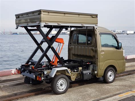 #701 BRAND NEW! 2020 DAIHATSU HIJET SCISSOR LIFT DUMP TRUCK ***AUTOMATIC*** | Weatherford Mini ...