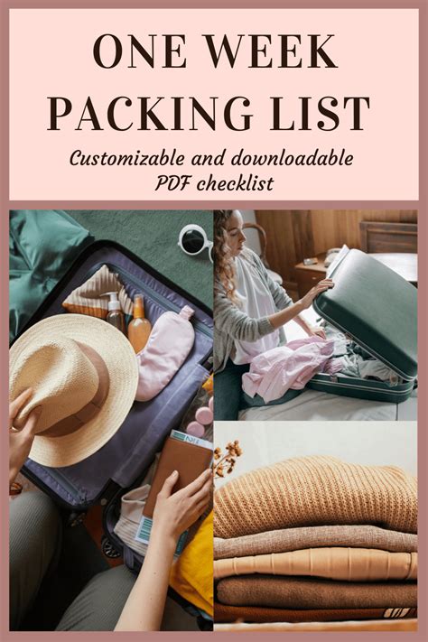 Customizable 1 Week Packing List (in a Carry-on) - Rachel's Crafted Life