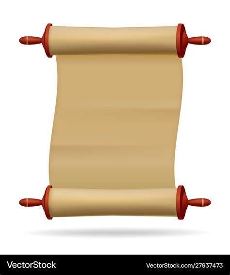 Blank paper text scroll Royalty Free Vector Image