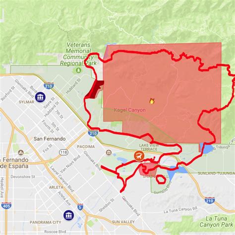 Creek Fire Map, Including Evacuation Zones - Curbed La - Van Nuys California Map | Printable Maps